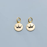 925 Silver Crown Dangle Charms DIY Jewelry