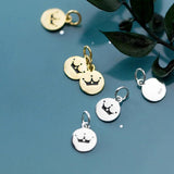 925 Silver Crown Dangle Charms DIY Jewelry