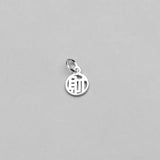 925 Sterling Silver Chinese Words Charms DIY Necklace Decoration
