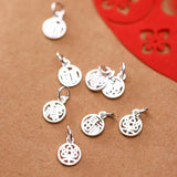 925 Sterling Silver Chinese Words Charms DIY Necklace Decoration