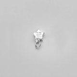 925 Silver Stars & Letter Charms DIY Necklace Decoration Gift