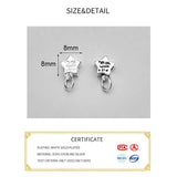 925 Silver Stars & Letter Charms DIY Necklace Decoration Gift