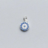 925 Silver Round Zircon Charms Bracelet DIY Jewelry Accessory