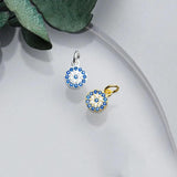 925 Silver Round Zircon Charms Bracelet DIY Jewelry Accessory