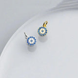 925 Silver Round Zircon Charms Bracelet DIY Jewelry Accessory