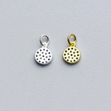925 Silver Round Zircon Charms Bracelet DIY Jewelry Accessory