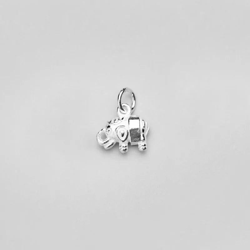 925 Sterling Silver Elephant Charms for DIY Jewelry
