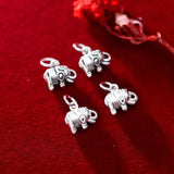 925 Sterling Silver Elephant Charms for DIY Jewelry