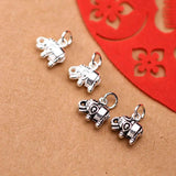 925 Sterling Silver Elephant Charms for DIY Jewelry