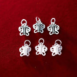 925 Silver Butterfly Charms for DIY Necklace Decoration Gift