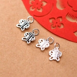 925 Silver Butterfly Charms for DIY Necklace Decoration Gift