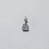 925 Sterling Silver Thai Banana Fan Charms Necklace DIY Jewelry Gift