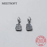 925 Sterling Silver Thai Banana Fan Charms Necklace DIY Jewelry Gift