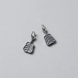 925 Sterling Silver Thai Banana Fan Charms Necklace DIY Jewelry Gift