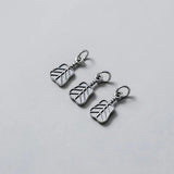 925 Sterling Silver Thai Banana Fan Charms Necklace DIY Jewelry Gift