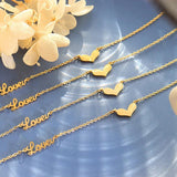 18KGP Plated Anklet Bracelet Love Heart Ankle Jewelry Display