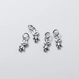 925 Sterling Silver Zombie Dangle Charms for DIY Jewelry