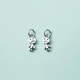 925 Sterling Silver Zombie Dangle Charms for DIY Jewelry
