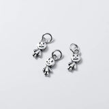 925 Sterling Silver Zombie Dangle Charms for DIY Jewelry