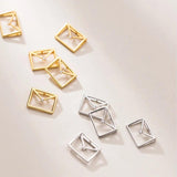 925 Silver Ring Stars Zircon Charms DIY Jewelry Accessory