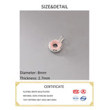 S925 Enamel Multicolor Donut Pendant Charms for Necklace Bracelet