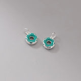 S925 Enamel Multicolor Donut Pendant Charms for Necklace Bracelet