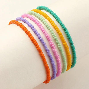Colorful Seed Beads Anklets for Women Pendant Boho Ankle Bracelet