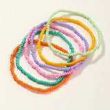 Colorful Seed Beads Anklets for Women Pendant Boho Ankle Bracelet