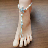 Rhinestone Starfish Beach Barefoot Sandals for Women JL-39C