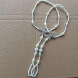 Rhinestone Starfish Beach Barefoot Sandals for Women JL-39C