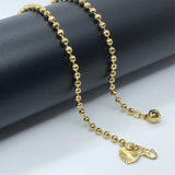 Woman Yellow Bead Bell Anklet Classic Style Length