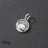 925 Silver Zodiac Signs Pendant Charms DIY Supplies