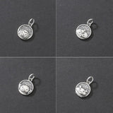 925 Silver Zodiac Signs Pendant Charms DIY Supplies