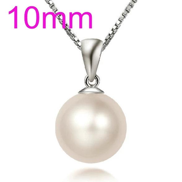 Kpop Star Pearl 925 Sterling Silver Pendant Charms PE51