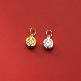 925 Silver Zircon Ancient Coins Pendant DIY Making Supplies