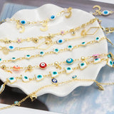 Evil Eye Flower Butterfly Moon Star Charm Anklet for Women Girls Beach Jewelry