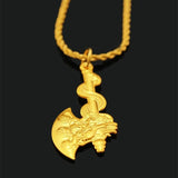 Dragon Hatchet 24KT Real Charm Pendant PN195