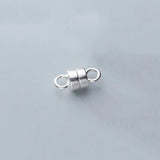 925 Silver Magnet Buckle Charms for DIY Jewelry Necklace Gift