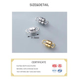 925 Silver Magnet Buckle Charms for DIY Jewelry Necklace Gift