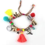Boho Shell Tassel Ankle Bracelet for Summer Beach