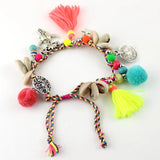 Boho Shell Tassel Ankle Bracelet for Summer Beach