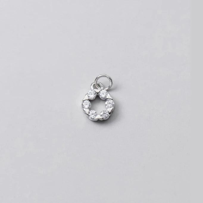 925 Silver Huggie Zircon Charms Necklace Accessory Gift