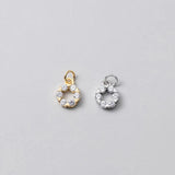 925 Silver Huggie Zircon Charms Necklace Accessory Gift