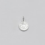 925 Sterling Silver Round Boy Charm for DIY Jewelry