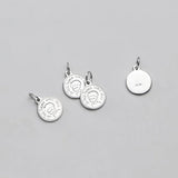 925 Sterling Silver Round Boy Charm for DIY Jewelry