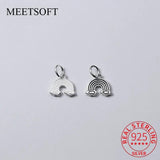 925 Silver Rainbow Charms for DIY Necklace Bracelet Jewelry