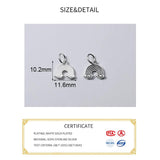 925 Silver Rainbow Charms for DIY Necklace Bracelet Jewelry