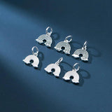 925 Silver Rainbow Charms for DIY Necklace Bracelet Jewelry
