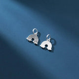 925 Silver Rainbow Charms for DIY Necklace Bracelet Jewelry