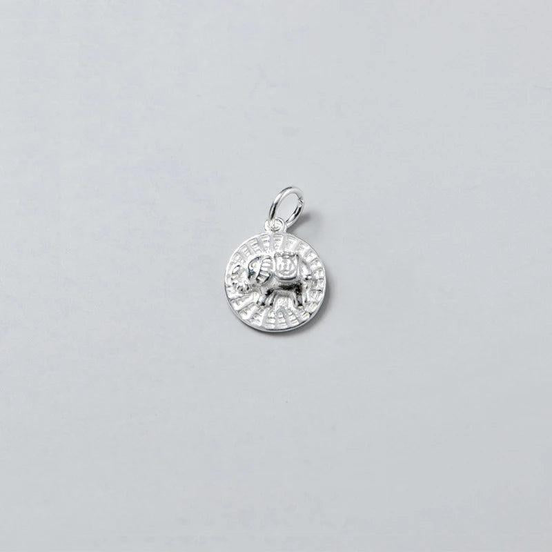 925 Silver Elephant Animal Charm for DIY Necklace Bracelet